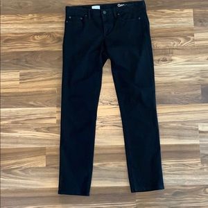Gap real straight black denim